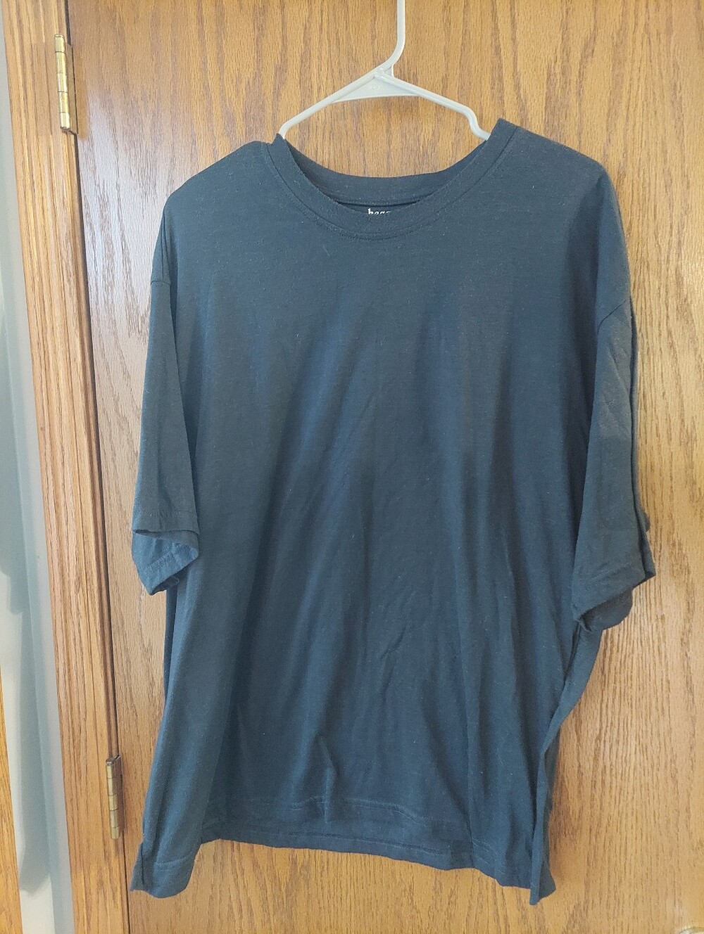 Haggar Men's XXL Black Short Sleeve Crewneck T-Shirt Polyester Tech Tee